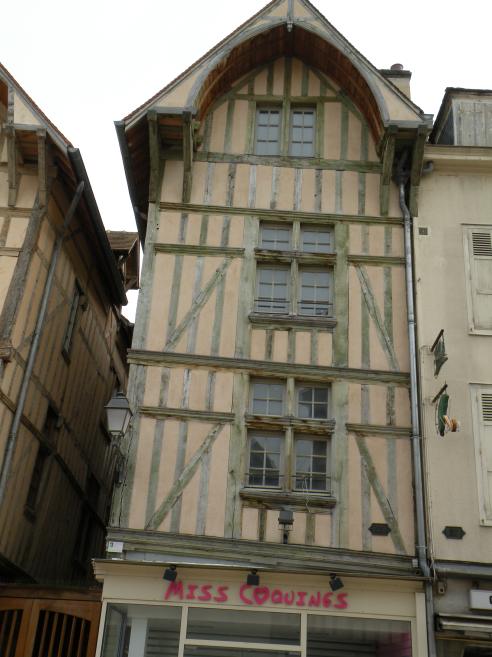  maison à pans de bois vert